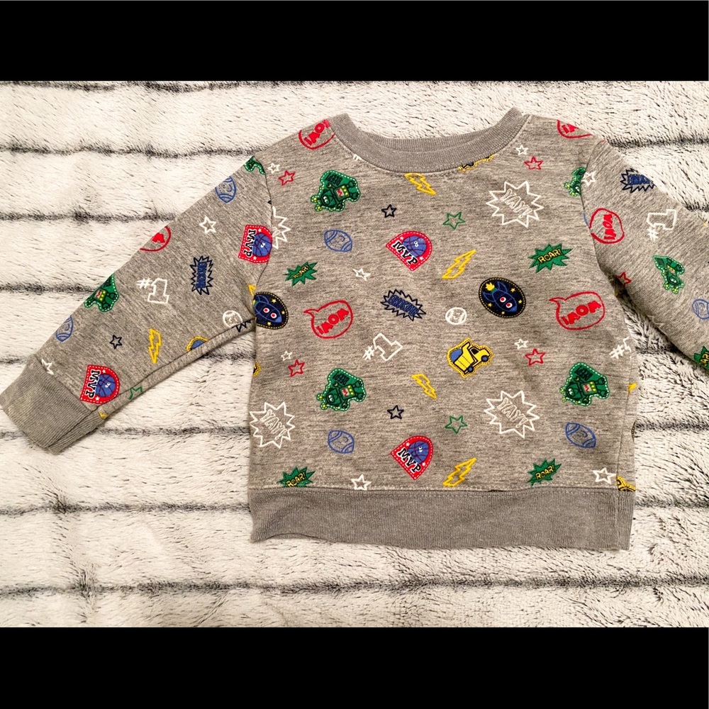 Grey Sweatshirt with Design